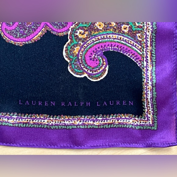 🍆Lightweight Paisley Oblong Scarf by Lauren Ralph Lauren | Sonia - Picture 5 of 17